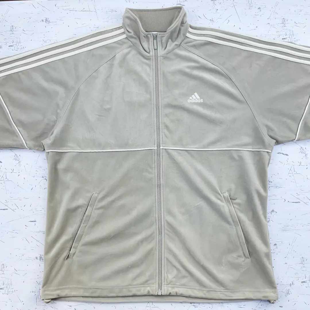 US古着】adidas アディダス ベロア生地ジャージ メンズ サイズ
