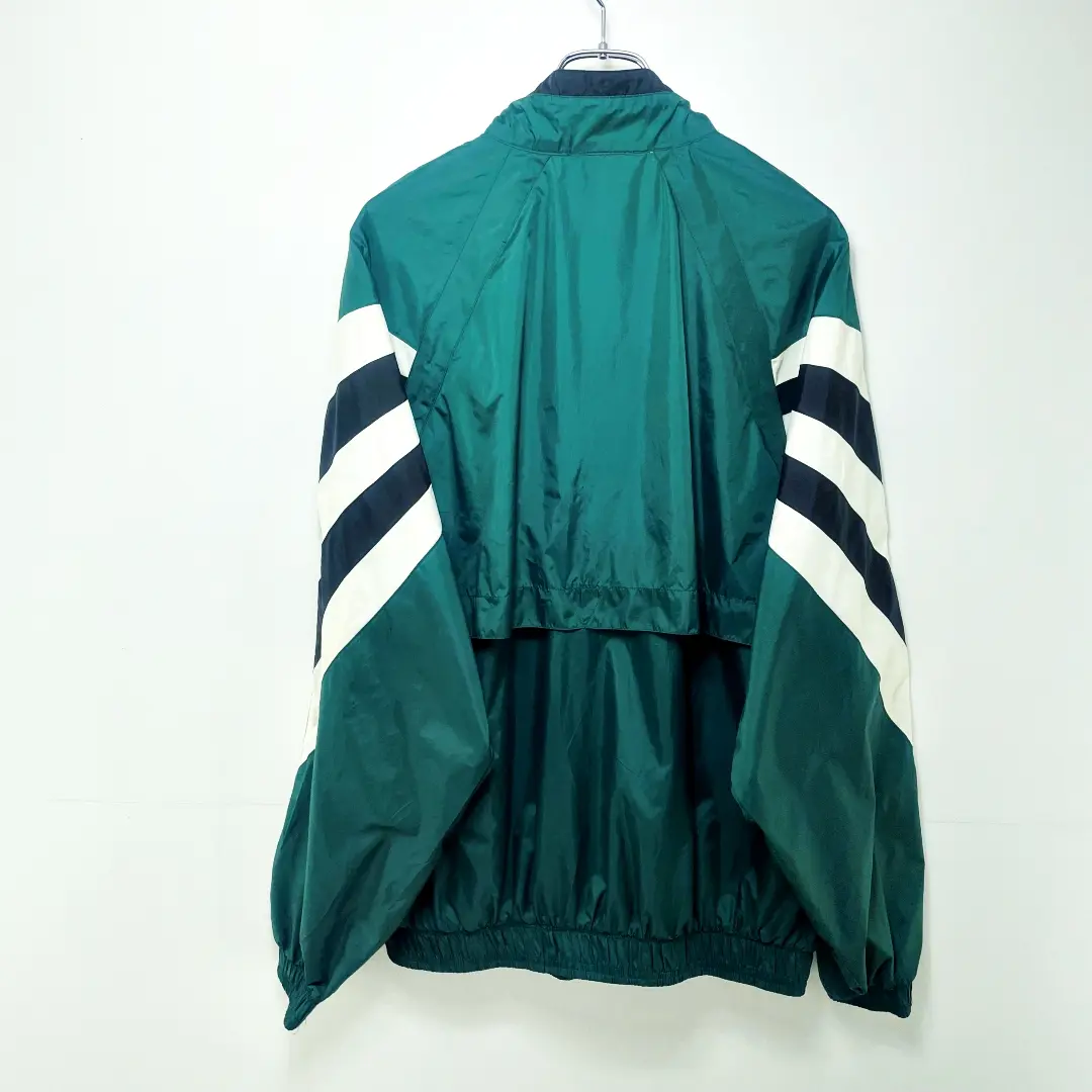 80's 】adidas ナイロンジャケット XL ラグランスリーブ 100