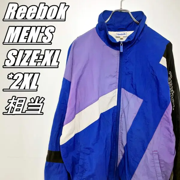 Reebok ネイビー フリース襟付きジャケット Reebok ブルゾン アウター 「Reebok別注」4wayリバーシブル裏