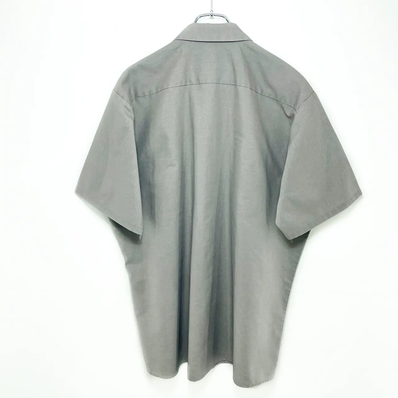 USA古着 REDKAP　半袖ワークシャツ2XL グレー　Straydog US古着】RED KAP レッドキャップ 半袖ワークシャツ メンズ