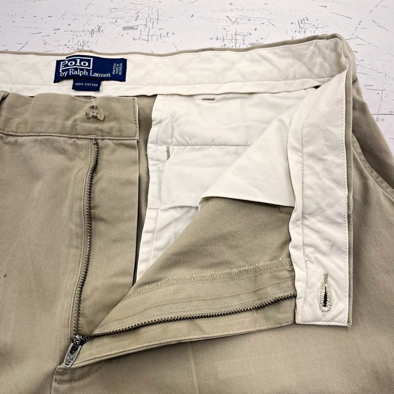 Polo Ralph Lauren チノパン　ポロチノ　ベージュ ビッグサイズ Polo by Ralph Lauren チノパン タック入り ポロチノ ベージュ