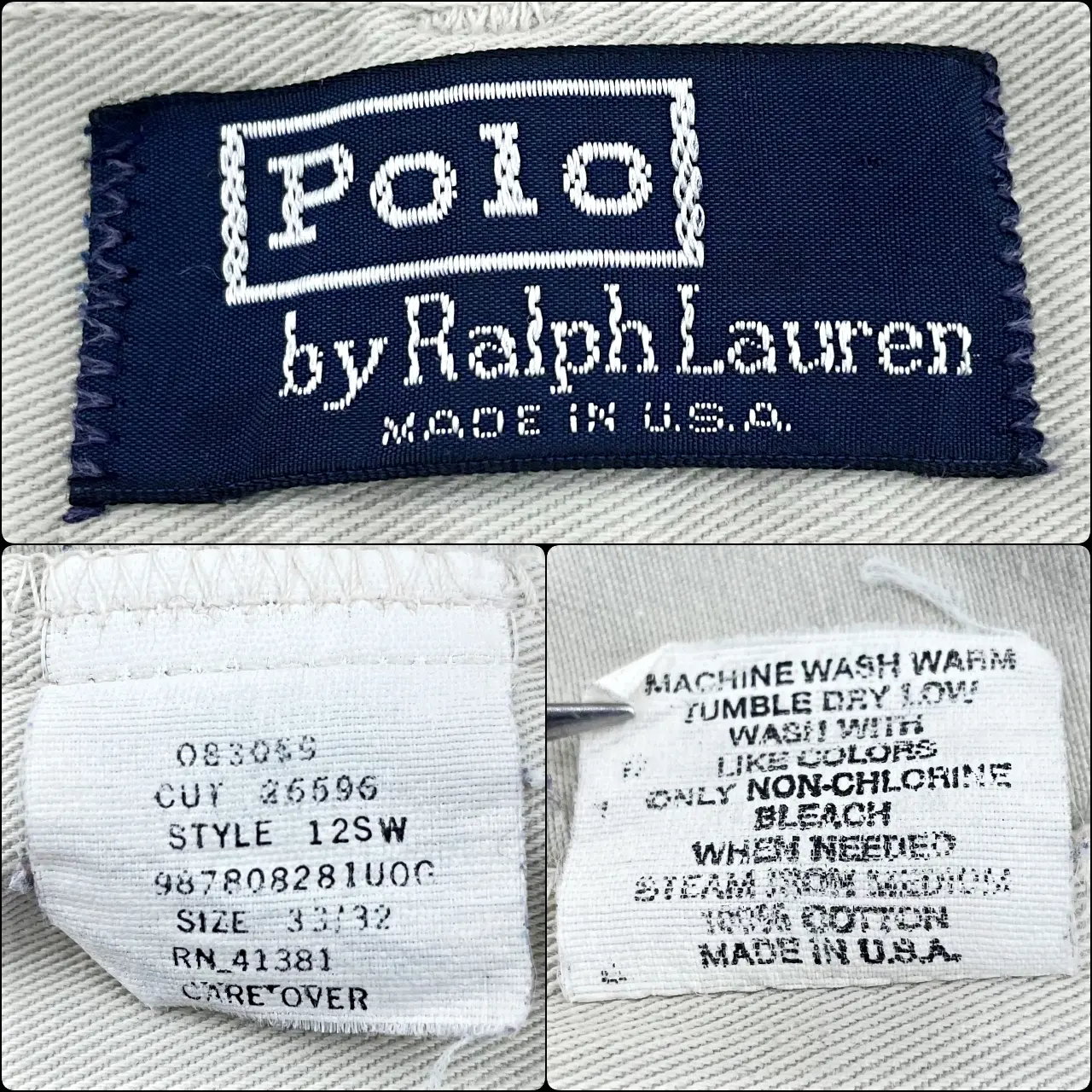 US古着・90's・USA製】POLO RALPH LAUREN POLO CHINO ポロラルフ